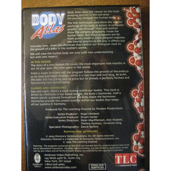 Body Atlas: In the Womb Glands and Hormones Discovery TLC Ambrose Video DVD STEM - Picture 2 of 2